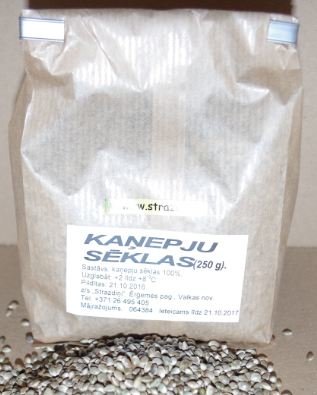 HEMP seeds, 250 g